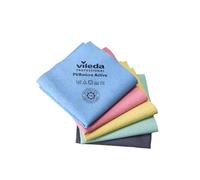 cubex professional PURmicro Active Microfibre Cloths with PUR Coating 38 x 35 cm for 100% Safe and Effective Cleaning (PURmicro Active 5 Colours (Red-Green-Yellow-Blue-Grey), 5 Cloths)