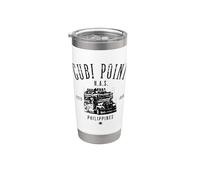 Cubi Point Philippines Estd 1956 Distressed Style Design Stainless Steel Insulated Tumbler
