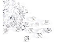 Cubic Acrylic Rhinestones, About 1000pcs Pointed Back Rhinestones for Crafts 6mm Small Rhinestones with Pointed Back for Ring Earring Bracelet Nail Art Wedding Decor(Clear)