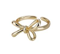 Cubic Bows Open Rings Dainty Bowknot Set with Round Graceful Graceful Ribbon Bows Tied Stylish Accessories Stylish Ornament