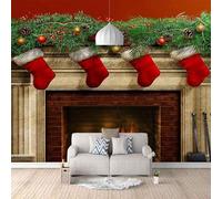 Cubic Red Flame Green Plant Hanging Ball 3D Wallpaper Luxury Home Dining Decor Paste Sofa Living Room The Wall for Bedroom Mural-350cm×256cm