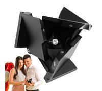 Cubic Ring Box - Valentine Gift Surprise Dynamic Dice | Rotating Mechanical Box Aluminium Alloy Marriage Proposal Magic Cube Creative Box for Girlfriend Love Women Hoc