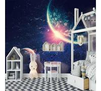 Cubic Starry Sky Universe Planet Art 3D Wallpaper Luxury Home Dining Decor Paste Sofa Living Room The Wall for Bedroom Mural-250cm×170cm