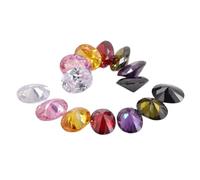 Cubic Zirconia 3x5mm to 15x20mm Oval Shape Loose Gemstone for Jewelry Making AAA Grade 14 pieces Cubic Zirconia, Synthetic Diamond Mix Color Faceted Loose Stone Supplies, 4x6mm, Gemstone Cubic