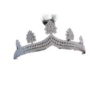 Cubic Zirconia Crown Luxury Bridal Headwear Wedding Party Ball Tiaras And Crown (Khaki)