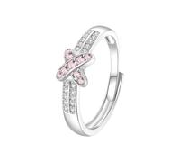 Cubic Zirconia Ring Popular Women's Rings European Trendy All Fashion Jewelry Two Colors Optional Exquisite And Generous Suitable For Wearing Toe Rings For Women (A, 1. 8cm)