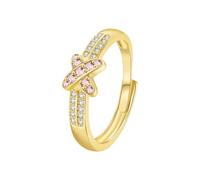 Cubic Zirconia Ring Popular Women's Rings European Trendy All Fashion Jewelry Two Colors Optional Exquisite And Generous Suitable For Wearing Toe Rings For Women (B, 1. 8cm)