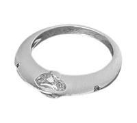 Cubic Zirconia Spin Ring Anxiety Planet Spinner with Smooth Metal Surface Space Theme Fidget Jewelry for Women Dynamic Movement 1pc