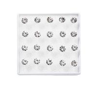 Cubic Zirconia Studs Earrings Safe Wear Resin Backed Earrings Practical Ear Studs Adornment For Sensitive Ears For Metal Allergies