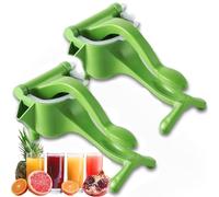 Cubiccredit Manual Juice Squeezer, Easy to Use and Clean, Comfortable Ergonomic Grip for Efficient Juice Extraction of Pomegranates, Citrus, and other Fruits (2 pcs)