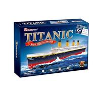 CubicFun 664011 3D Puzzle, Titanic, Historical Model Ship, Ship Kit, Model Kit with 113 Pieces, Model Building from 10 Years