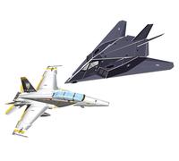 CubicFun P629H F-117 Nighthawk & F/A-18 Hornet 3D Puzzle