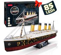 CubicFun TITANIC 3D Puzzle With LED Lights, 266 Pieces
