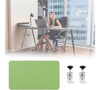 Cubicle Privacy Panel Divider for Office 40 inch Clamp on Under Desk Modesty Panel for Sit Stand Workstations 23.6in High Green