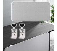 Cubicle Privacy Panel Wall Divider for Sit Stand Workstations Adjustable Table Mounted Modesty Screen for Home Office Desk Privacy and Style