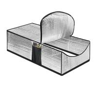 Cubierta aislante para escaleras del ático barrera escudo térmico con cremallera protección para puerta del ático ignífuga aislante para apertura acceso 54 x 25 x 11 pulgadas accesorio para