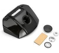 Cubierta de soporte de soporte de faros negros de motocicleta y cromo y brillo compatible con modelos Sportster XL 883 y 1200