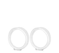 Cubierta para faro delantero 2xMotorcycle Black/Chrome Visor Turn Signal Light Lamp Trim W/Rubber For Heritage For Softail For Touring For Road King(B)