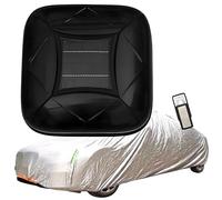 Cubierta Solar Automática Para Coche Con Remoto, Sombrilla Retráctil Para Coche: Protección Para Todo Tipo De Clima, Alarma Antirrobo Y Diseño Plegable Y Portátil Para SUV Y Sedanes Black-2XXL