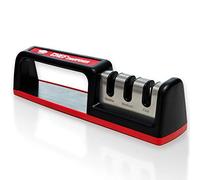 Cubikook Kitchen Knife Sharpener - Complete 3-Stage Knife Sharpener CS-T01 with Diamond Dust Rods, Sturdy Design, Non-Slip Base Pat, Easy and Safe to Use, Fast and Effective Manual Sharpening Tool