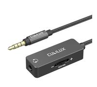 Cubilux 3.5mm TRRS Volume Attenuator Cable, 1/8-inch Headphone Extension Cord with Audio Volume Control, In-Line Volume Controller Compatible with Earphones, Speaker, 4 Feet