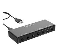 Cubilux 7.1 USB Surround Sound Card- 48KHz-384KHz Sample Rate for Headphones, Full Aluminum Alloy USB A External Sound Card for Laptop PC-Supports Line-in & Stereo Mic in