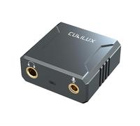 Cubilux HC-4 384KHz/32-bit HiFi USB to 4.4mm Balanced Headphone Adapter with 3.5mm TRRS MIC Jack Compatible with PC, Laptop, Smartphone, Gaming, Video Call, Grey