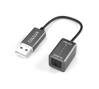 Cubilux USB A SPDIF Input Adapter for PC [Stereo Recording ONLY, NOT for Playing Audio] USB Optical Line-In Dongle, Toslink to USB Receiver, USB A SDPIF RX Interface Suitable for Laptop Computer