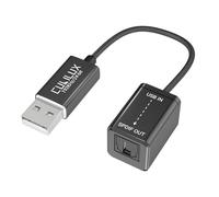 Cubilux USB A to TOSLINK Optical Audio Adapter, Unidirectional USB Type A to SPDIF Digital Converter, S/PDIF Transmitter for Computer Laptop PC ONLY, NOT for TV Or Other Devices