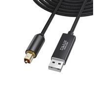 Cubilux USB to TOSLINK Optical Audio Cable, Unidirectional SPDIF Digital Converter, Optical Audio Transmitter for PC Laptop Computer ONLY, NOT for TV or Game Console, 6.6 Feet (USB Type A)