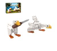 CubiMythx Creative Geese Mini Building Blocks and Construction Toy, Collector's Model with Bird Motif for Building and Displaying, Great Gift for Birthdays, Christmas (81 Pieces)