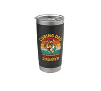 Cubing Dad Like A Regular Dad Only Way Smarter Puzzle Cube Stainless Steel Insulated Tumbler