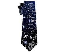 Cubirmin Tie for Men Funny Neckties Fashion Gentleman Soft Comfortable Ties for Wedding Party Holiday - One Size, Math Equations, One Size