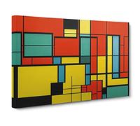 Cubism Art Abstract Vol.5 Canvas Print | Gallery Wrapped 30mm Frame Wall Art | 30x20 inches | Ready to Hang | Abstract Picture | Living Room Bedroom Lounge Office