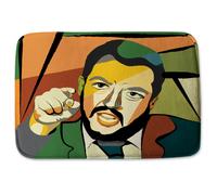 cubism art style, politician Designer Bathmat Benjamin Tate Design Green One Size