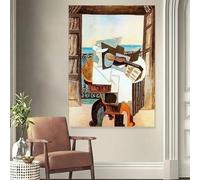 Cubism Home Wall Art Poster Prints Modern Art Master Picasso Abstract Canvas Painting Pictures Living Room Decor Murals 60x90cm Frameless
