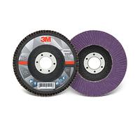 Cubitron 3M Flap Disc 769F, Type 27, 80+, 4-1/2 in x 7/8 in, High Performance Abrasive, Ceramic Precision-Shaped Grain Grinding and Finishing Disc, Carbon Steel, Stainless Steel