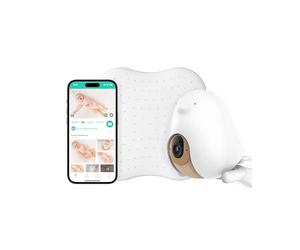Cubo Ai Sleep Safety Bundle- Includes 1080p HD Night Vision CuboAi Plus Smart Baby Monitor with 3-Stand Set and Sleep Sensor Pad | Proactive Safety Alerts, 2-way Audio & Micro Motion Detection