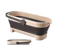 Cubo Plegable, Cubo De Agua Rectangular Plegable Con Asa Portátil, Cubo Plegable Plegable Para Jardín, Camping, Pesca, Lavado De Coche Cubo plegable para fregona, mango para fregona, almacenamiento de