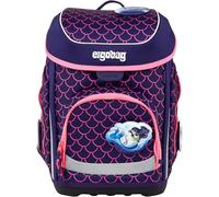 ergobag Cubo Set Ergonomic School Bag Classic 5-Piece 1st Class Primary School, Pearl Diving Bear - Purple, One Size