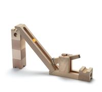 Cuboro Kick Extra Set Wooden Marble Run with Kick Hammer, 8 Track Elements, 5 Marbles, Ages 6+ Years, Swiss Beech Wood, Sustainable Sources