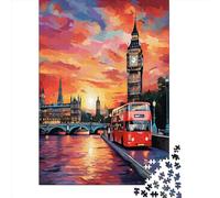 CUBSKRIRB London Cityscape 1000pc Jigsaw Puzzle, 75x50cm, Cardboard, Intermediate, 1000 Pieces, 1 Set, 1000g, 12-99 Years