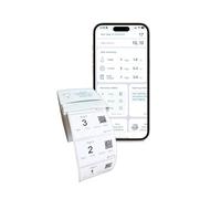 Cubtale Smart Milk Bag Labels - Milk Expiration, Inventory and Storage Tracking, Caregiver Access to Breastmilk Details with QR Code - Consecutively Numbered Self-Adhesive Labels, 1-500