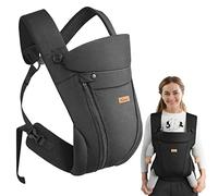 CUBY Baby Carriers for Newborn 2-12 Months, Structured Breathable Zippers Toddler Wrap Baby Holder Belt,Outdoor Facing & Back Baby Carriers from Newborn, Adjustable Head Neck Support with Head Cover