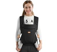 CUBY Baby Carriers for Newborn, Structured Zippers Toddler Baby Carrier, Breathable Baby Holder Belt, Facing & Back Baby Carriers from Newborn, Adjustable Head Neck Support with Head Cover Up to 30LBS