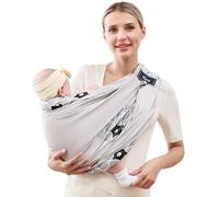 CUBY Baby Sling Carrier, Portable Baby Essentials for Newborn Natural Cotton Adjustable Baby Carriers Sling Comfortable Easy Wearing Nursing for Infant Toddler Wrap Sling for Newborn 0-24 Months