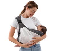 CUBY Portable Breathable Baby Carrier Quick Dry Air 3D Mesh Fabric Easy Toddler Carrier Adjustable Easy Carrying Comfortable Shoulder Straps Baby Wrap Carrier for Newborn up to 0-24 Months 45 lbs