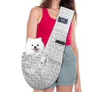 CUBY Puppy Carrier Sling Lightweight Travel for Small Pets (Ripple pattern)