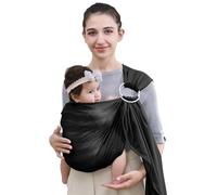 CUBY Summer Baby Sling Carrier, Wrap Baby Carriers from Newborn, Mesh Ring Quick Dry Fabric Breastfeeding Cover Toddler Carrier Breathable Adjustable Easy Carry Soft Baby Sling for Walking Swimming