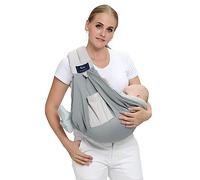CUBY Summer Breathable Baby Sling Carrier, Baby Essentials for Newborn Quick Dry Air 3D Mesh Fabric Portable Wrap Baby Carrier Adjustable Sling Easy Toddler Carrier for Newborn up to 0-24 Months